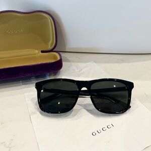 Gucci GG0381SN Polarized Black Sunglasses